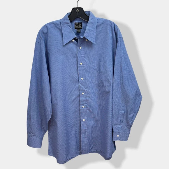 JOS A Bank Men's Blue Button Down Shirt - Picture 1 of 4